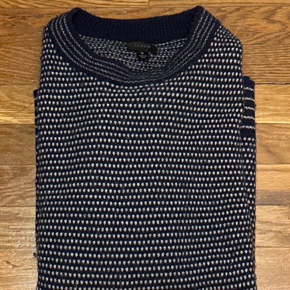 J. Crew Other - J. Crew  Rugged Merino Wool Birdseye Sweater - Men’s Small - Blue